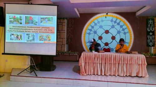 Musyawarah Laporan Pertanggungjawaban Realisasi APBDes 2023 (31/01/2024)